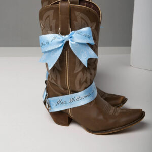 Boot Bands and Bows Printed Wedding on boots 3