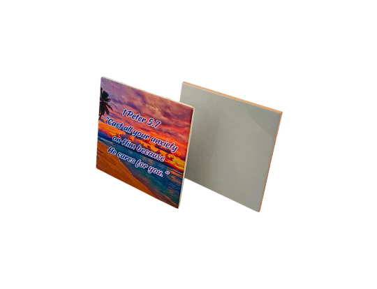 6 x 6 ceramic tile with spacer sublimation and blank