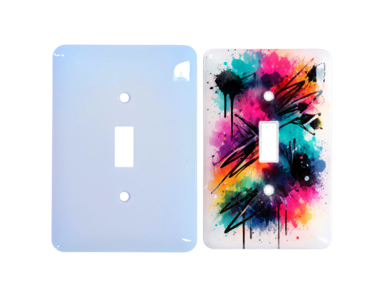 light switch customizable sublimation printed