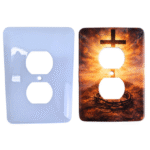 1 gang customizable outlet cover blank or printed