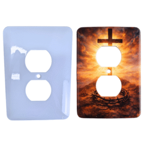 1 gang customizable outlet cover blank or printed