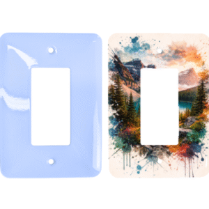 light switch customizable sublimation printed