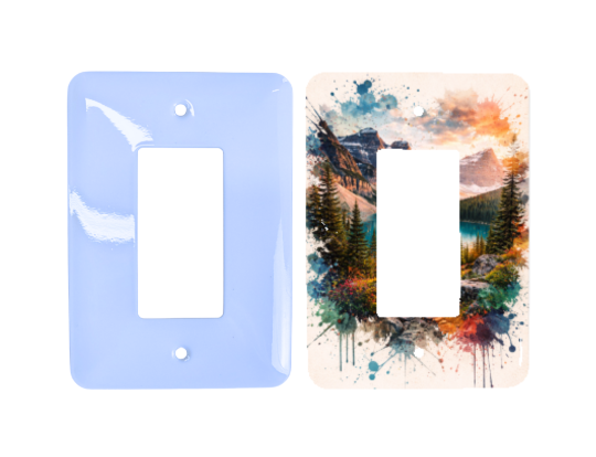 light switch customizable sublimation printed