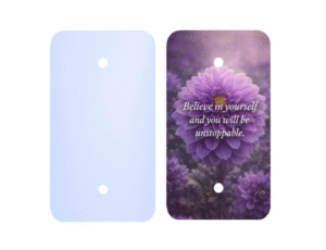 Custom blank wall plate, single gang, in standard and oversized blank wall plate sizes, blank and printed