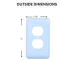 duplex outlet cover customizable switch plate