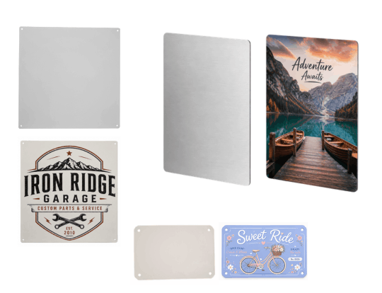 custom metal posters steel and aluminum sublimation blanks and customized