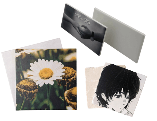 sublimation tile blanks or full printing ceramic tile porcelain tile marble tile for gifts events or bulk orders